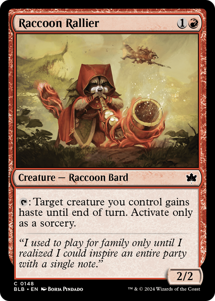 Raccoon Rallier [Bloomburrow]-1