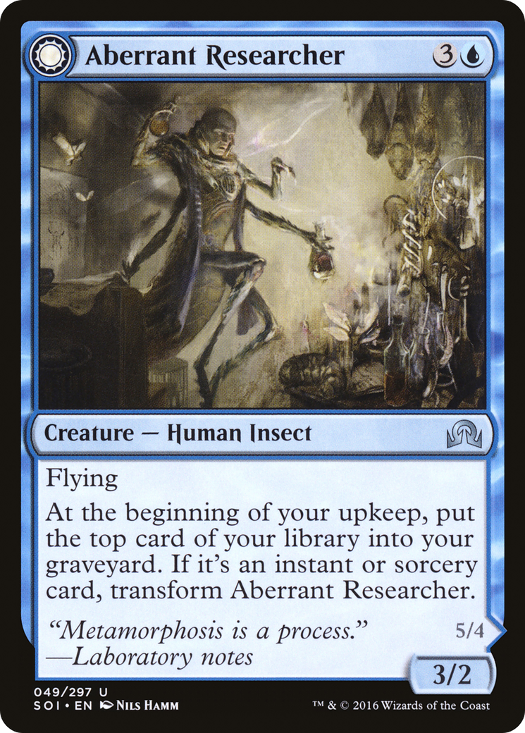 Aberrant Researcher // Perfected Form [Shadows over Innistrad]-3