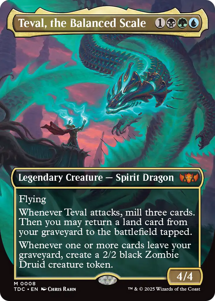 Teval, the Balanced Scale (Borderless) [Tarkir: Dragonstorm Commander]-1