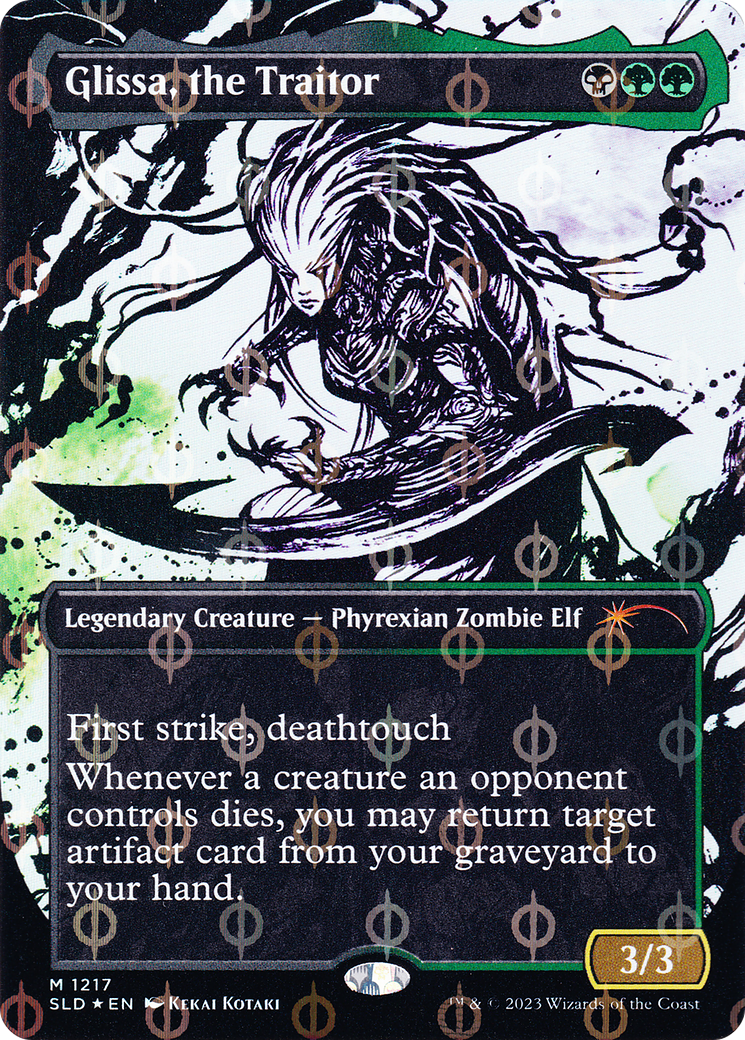 Glissa, the Traitor (Borderless Ichor Step-and-Compleat Foil) [Secret Lair Drop Series]-1