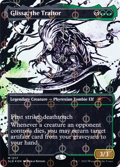 Glissa, the Traitor (Borderless Ichor Step-and-Compleat Foil) [Secret Lair Drop Series]-1