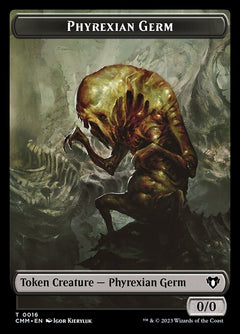 Eldrazi Spawn // Phyrexian Germ Double-Sided Token [Commander Masters Tokens]-2