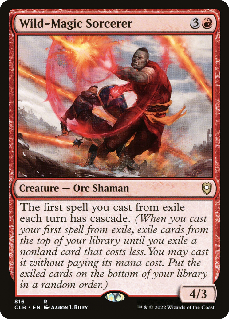 Wild-Magic Sorcerer (CLB-816) - Commander Legends: Battle for Baldur's Gate-1