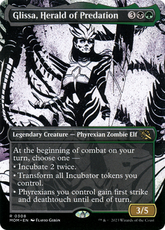 Glissa, Herald of Predation (Showcase Planar Booster Fun) [March of the Machine]-1