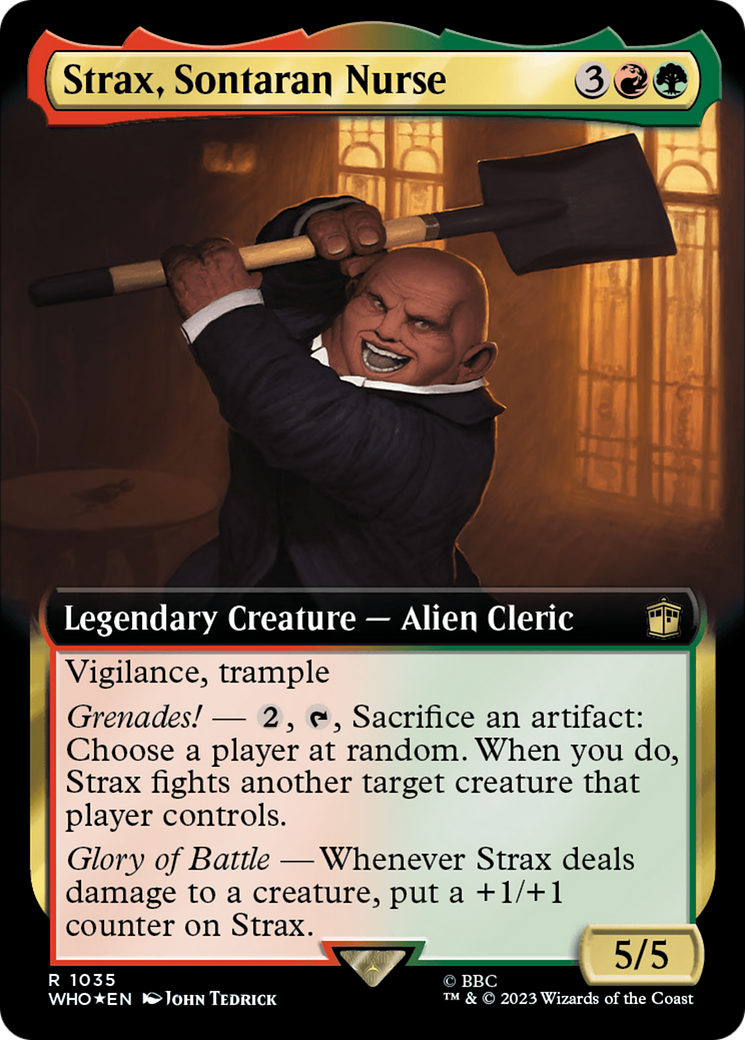 Strax, Sontaran Nurse (Extended Art) (Surge Foil) [Doctor Who]-1