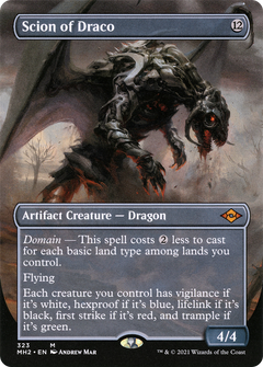Scion of Draco (Borderless Alternate Art) [Modern Horizons 2]-1