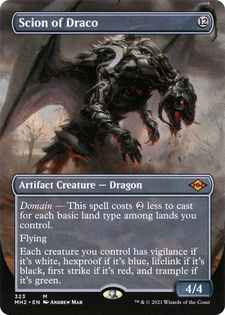 Scion of Draco (Borderless Alternate Art) [Modern Horizons 2]-1