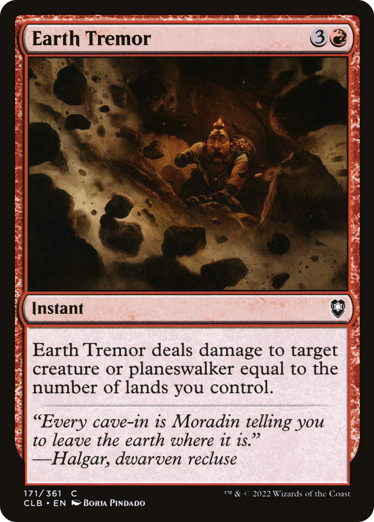 Earth Tremor [Commander Legends: Battle for Baldur's Gate]-1