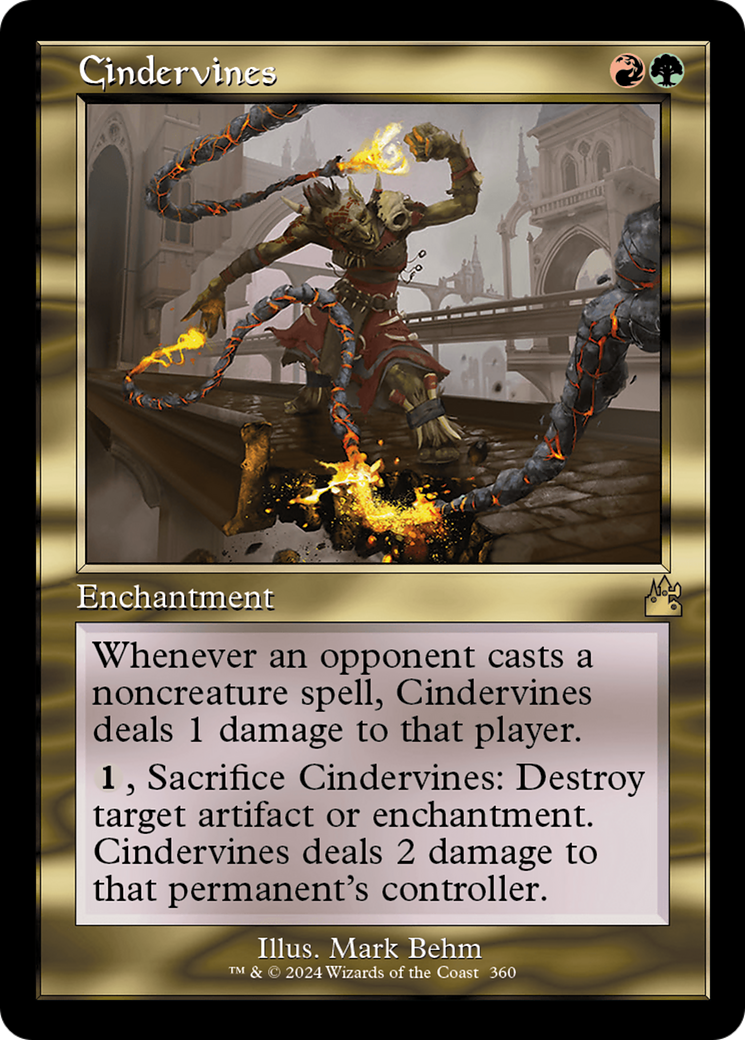 Cindervines (Retro Frame) [Ravnica Remastered]-1
