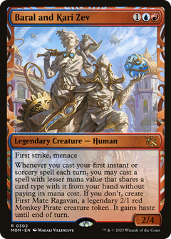 Baral and Kari Zev (Showcase Planar Booster Fun) [March of the Machine]-1