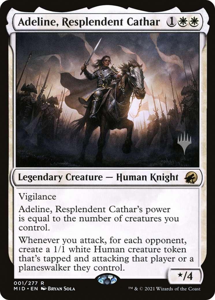 Adeline, Resplendent Cathar (Promo Pack) [Innistrad: Midnight Hunt Promos]-1