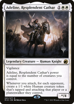 Adeline, Resplendent Cathar (Promo Pack) [Innistrad: Midnight Hunt Promos]-1