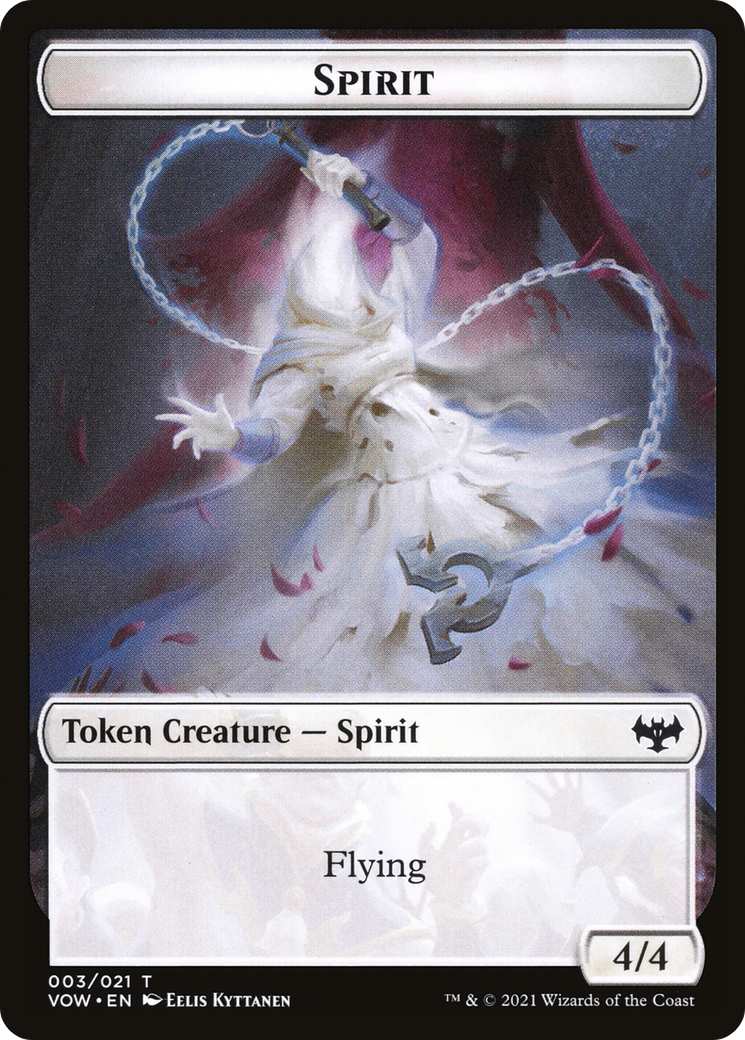 Spirit (TVOW-003) - Innistrad: Crimson Vow Tokens Foil-1
