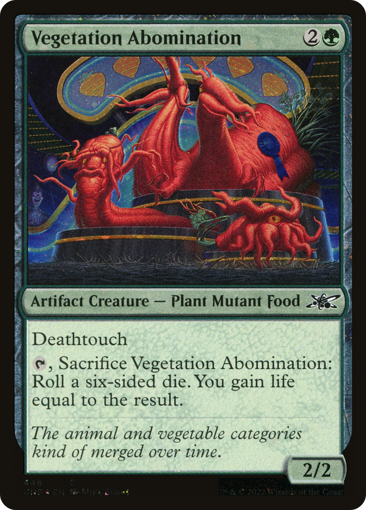 Vegetation Abomination (Galaxy Foil) (UNF-446) - Unfinity Foil-1