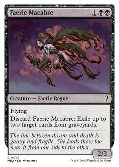 Faerie Macabre (White Border) [Mystery Booster 2]-1