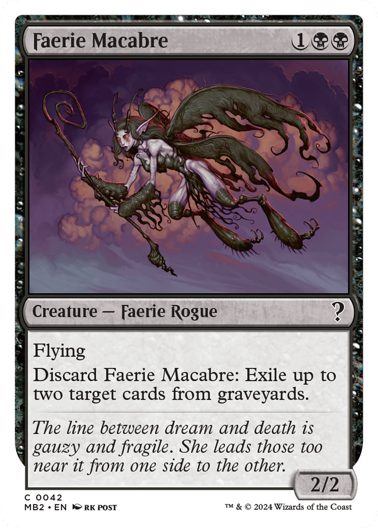 Faerie Macabre (White Border) [Mystery Booster 2]-1