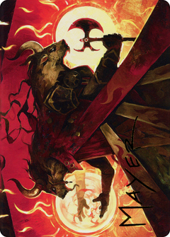 Hurloon Battle Hymn // Hurloon Battle Hymn (ADMU-033) - Dominaria United Art Series (Borderless) Foil-1