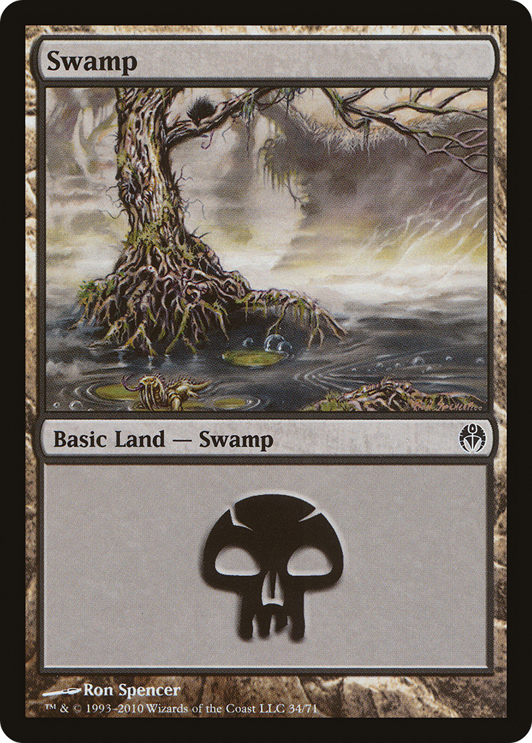 Swamp (34) [Duel Decks: Phyrexia vs. the Coalition]-1