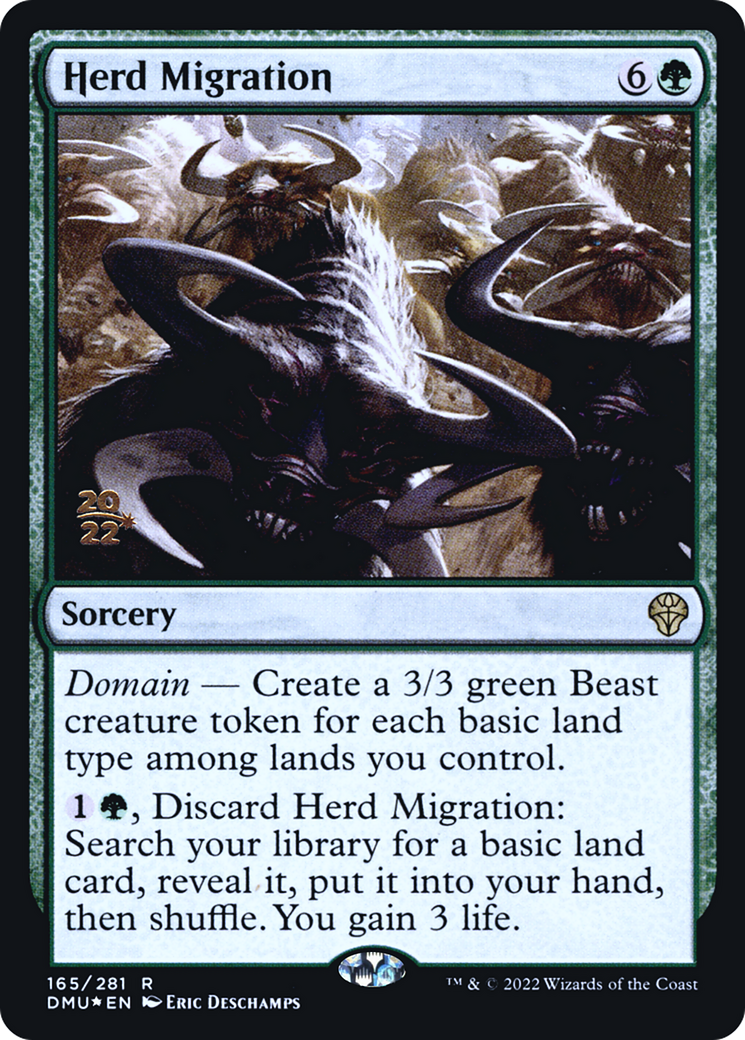 Herd Migration [Dominaria United Prerelease Promos]-1