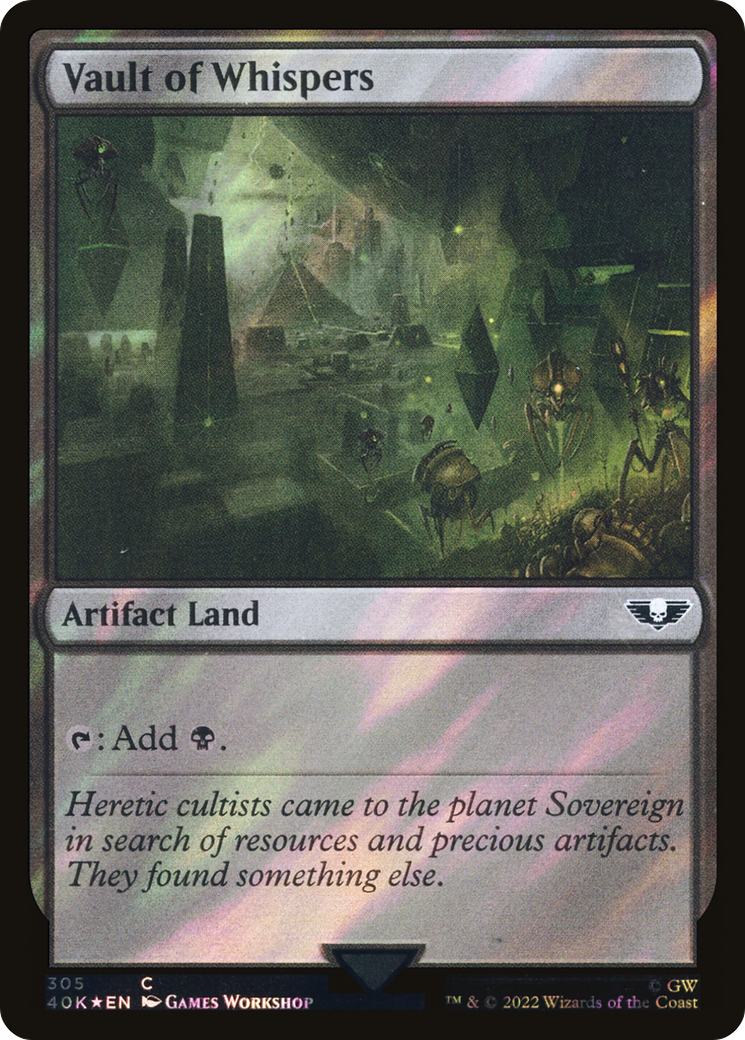 Vault of Whispers (Surge Foil) (40K-305) - Warhammer 40,000 Commander Foil-1