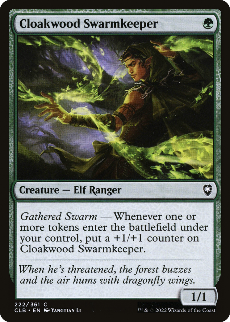 Cloakwood Swarmkeeper [Commander Legends: Battle for Baldur's Gate]-1