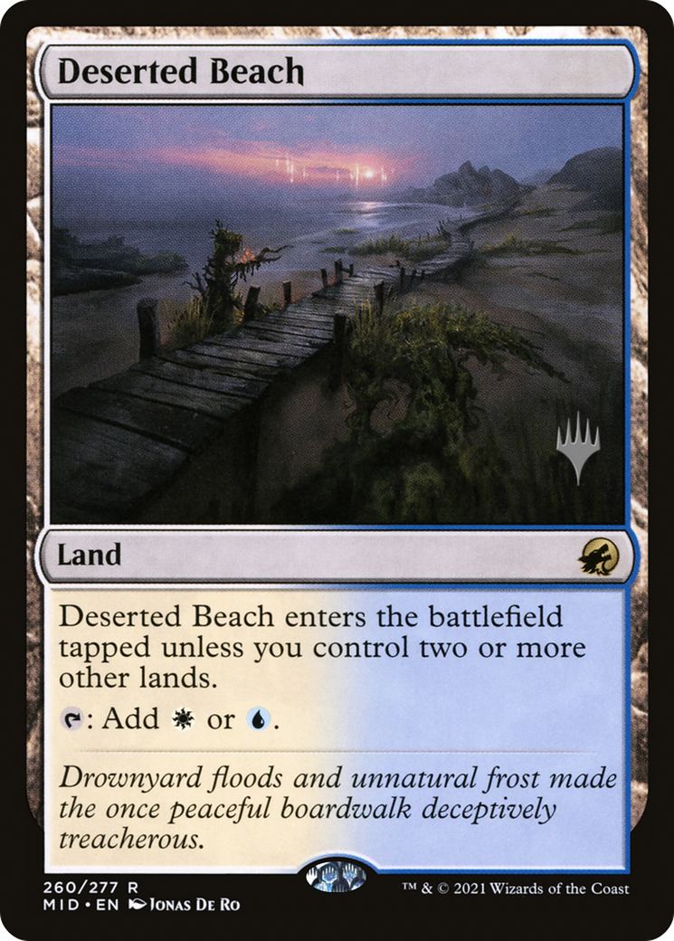 Deserted Beach (Promo Pack) [Innistrad: Midnight Hunt Promos]-1