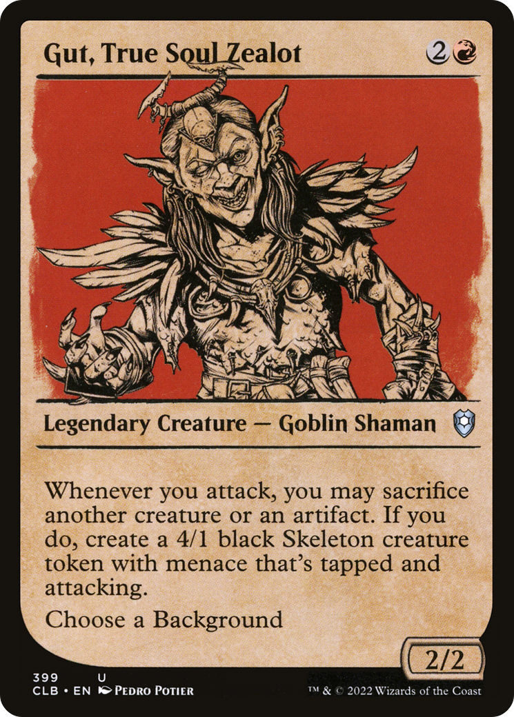 Gut, True Soul Zealot (Showcase) [Commander Legends: Battle for Baldur's Gate]-1