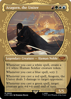 Aragorn, the Uniter (Showcase) (Surge Foil) [The Lord of the Rings: Tales of Middle-Earth]-1