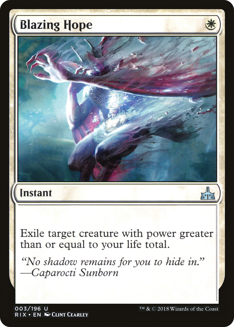 Blazing Hope [Rivals of Ixalan]-1