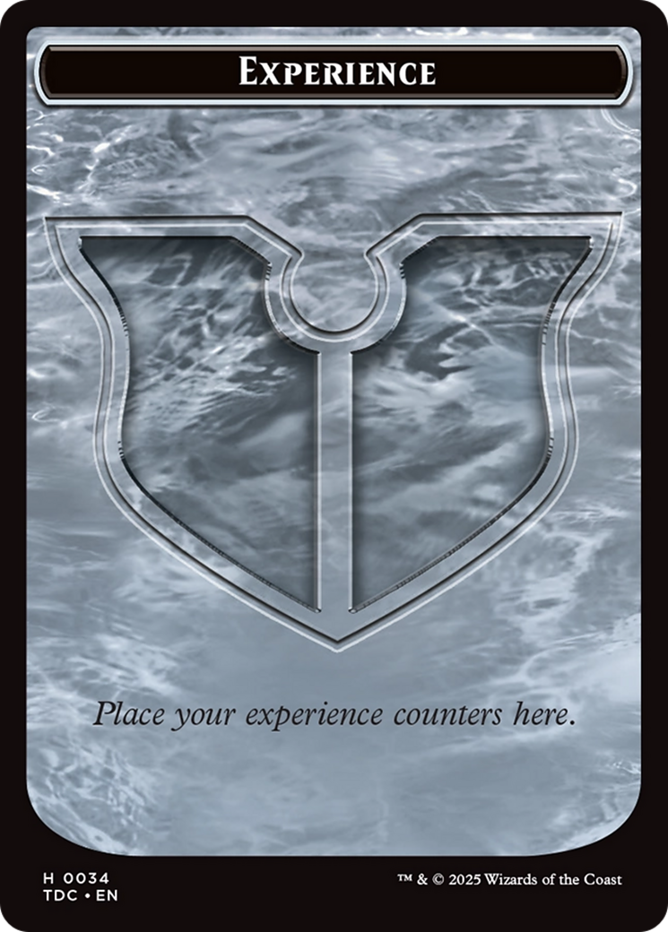 Experience // Treasure Double-Sided Token [Tarkir: Dragonstorm Commander Tokens]-1