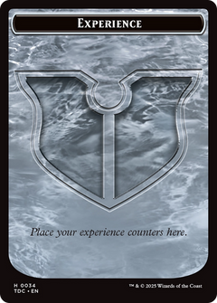 Experience // Treasure Double-Sided Token [Tarkir: Dragonstorm Commander Tokens]-1