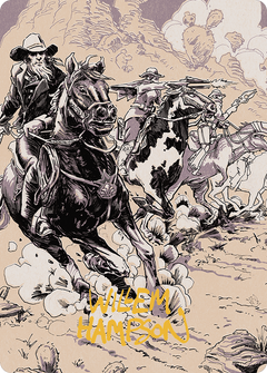 Overwhelming Forces // Overwhelming Forces (AOTJ-040) - Outlaws of Thunder Junction Art Series (Borderless)-1