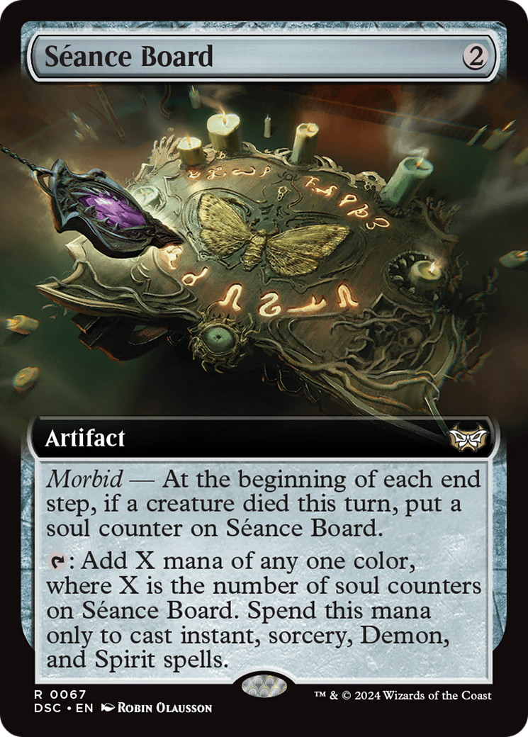 Seance Board (Extended Art) [Duskmourn: House of Horror Commander]-1