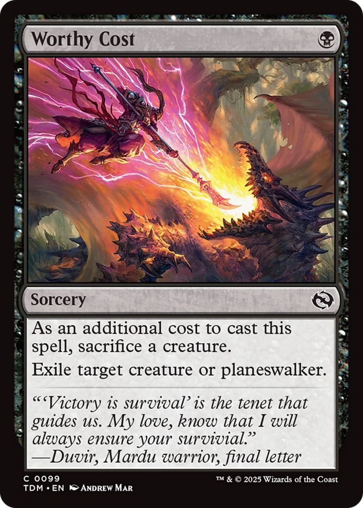 Worthy Cost [Tarkir: Dragonstorm]-1
