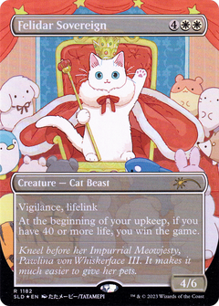 Felidar Sovereign (Borderless) [Secret Lair Drop Series]-1
