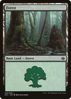 Forest (28) (Garruk vs. Liliana) [Duel Decks Anthology]-1