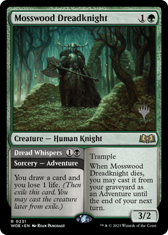 Mosswood Dreadknight // Dread Whispers (Promo Pack) [Wilds of Eldraine Promos]-3