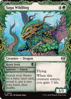 Sagu Wildling (Showcase) [Tarkir: Dragonstorm]-1