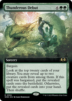 Thunderous Debut (Extended Art) [Wilds of Eldraine]-1