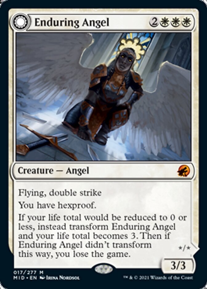 Enduring Angel // Angelic Enforcer [Innistrad: Midnight Hunt]-1
