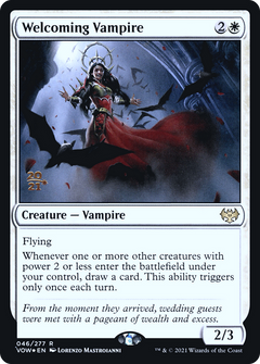 Welcoming Vampire (PRE-046) - Innistrad: Crimson Vow Promos Foil-1