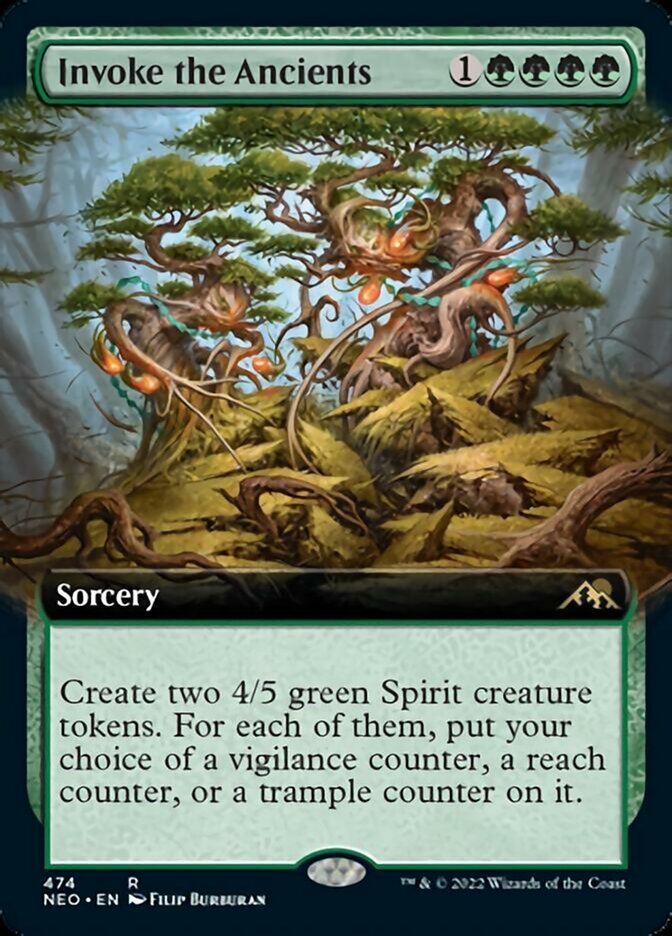 Invoke the Ancients (Extended Art) [Kamigawa: Neon Dynasty]-1