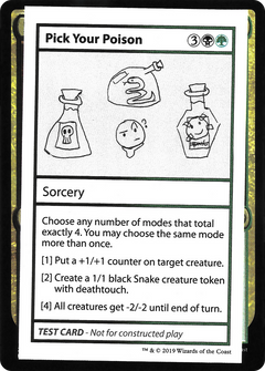 Pick Your Poison (2021 Edition) [Mystery Booster Playtest Cards]-1