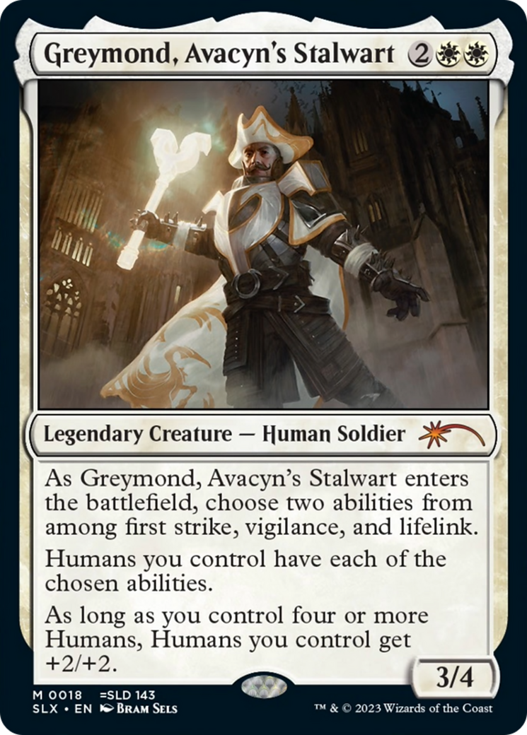 Greymond, Avacyn's Stalwart [Secret Lair: Universes Within]-1