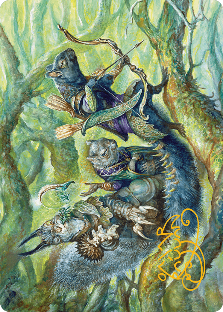 The Odd Acorn Gang // The Odd Acorn Gang (ABLB-032) - Bloomburrow Art Series (Borderless) Foil-3