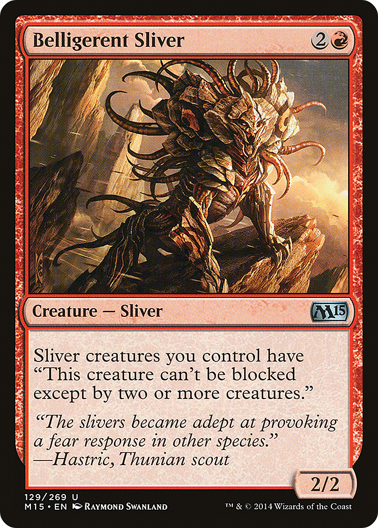 Belligerent Sliver [Magic 2015]-1