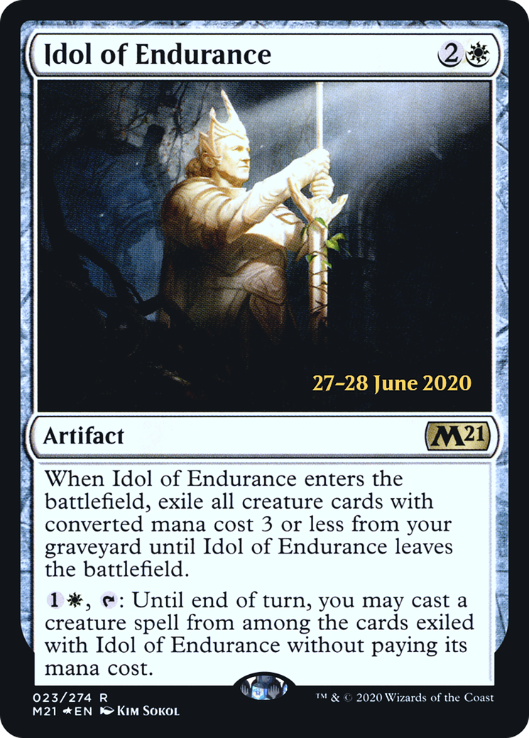 Idol of Endurance [Core Set 2021 Prerelease Promos]-1