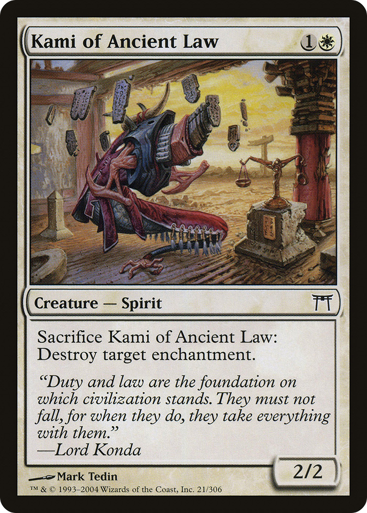 Kami of Ancient Law [Champions of Kamigawa]-1