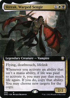 Verrak, Warped Sengir (Extended Art) (DMC-092) - Dominaria United Commander: (Extended Art)-1