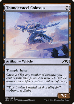 Thundersteel Colossus (NEO-261) - Kamigawa: Neon Dynasty Foil-1